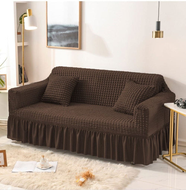 Persian Bubble Sofa Cover (Dark Brown)