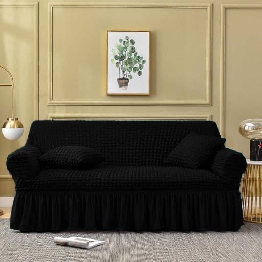 Persian Bubble Sofa Cover (Black)