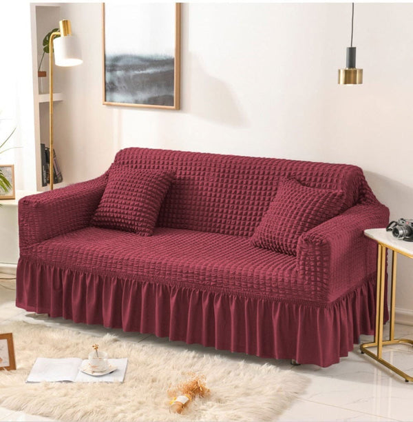 Persian Bubble Sofa Cover (Maroon)