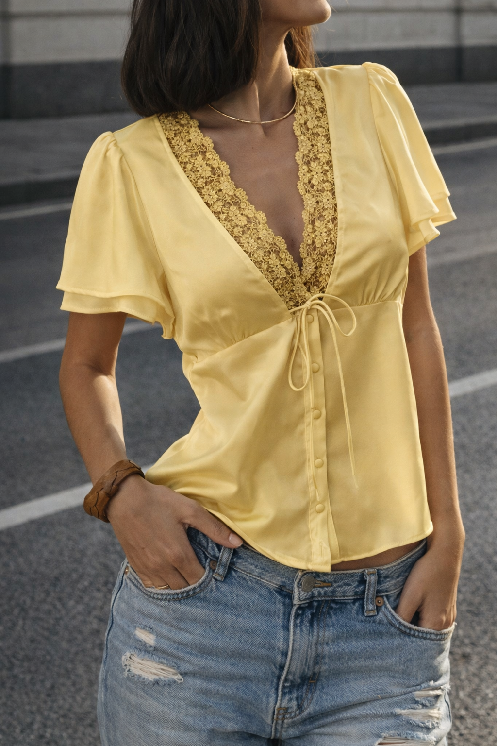 Blusa Ziva Lace Touch