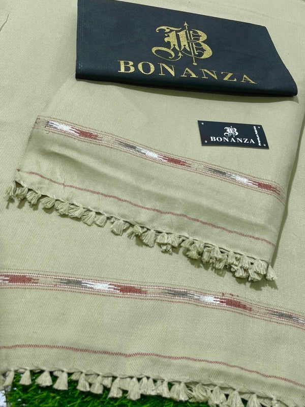 Bonanza Satrangi Mens Winter Shawl ♦️♦️ 08 Pista Green - Ziva-Store